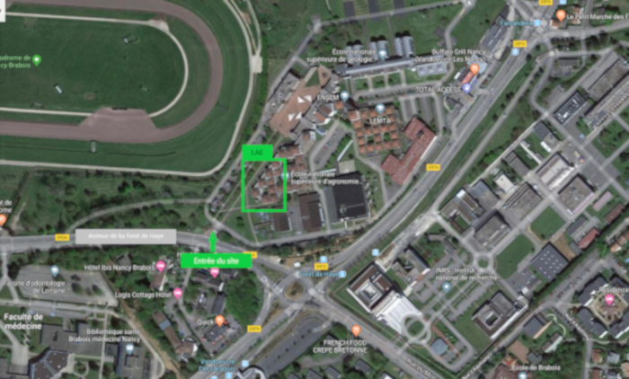 plan d'acces site de Nancy