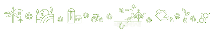 pictos représentant des rouages agroécologiques pour la conduite de l'agroenvironnement
